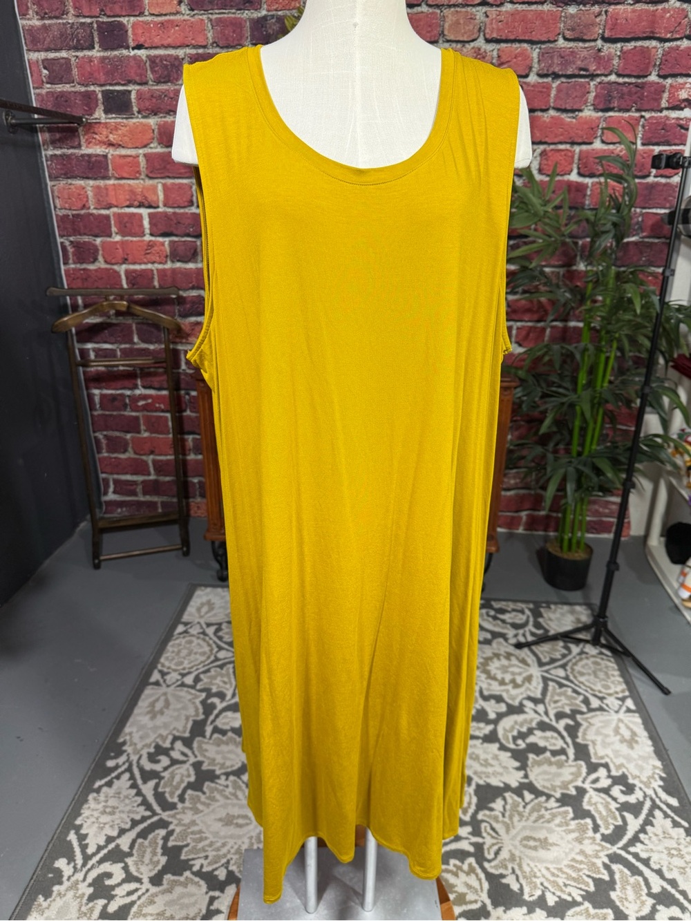 Ladies Dress Fits 2X Gold Fall Ava & Viv New With Tags